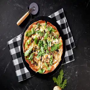 Home-Made Wild Mushrooms & Truffle Pizza
