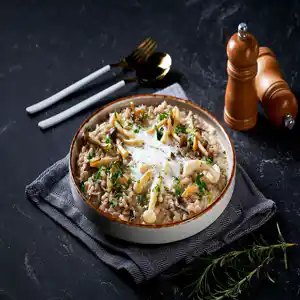 Wild Mushroom Risotto With Truffle Sauce